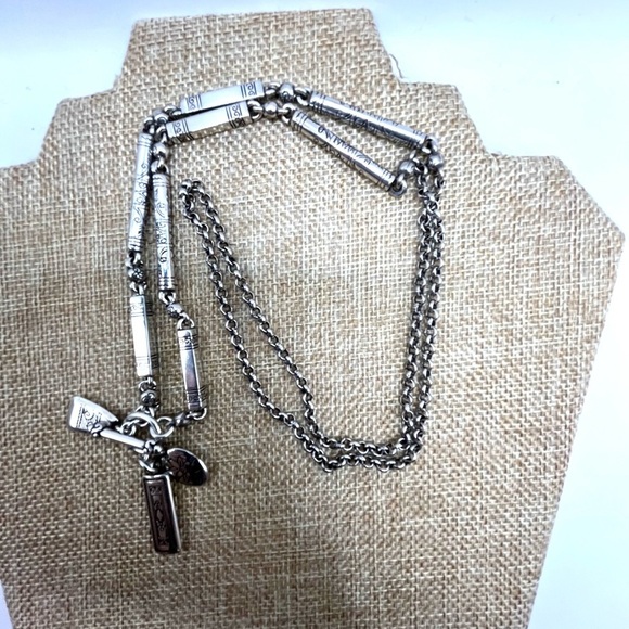 Brighton Charm Necklace Long 32” Length Toggle Closure Vintage Brighton - Picture 9 of 14